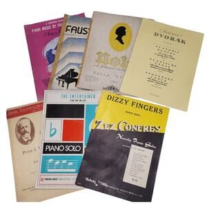 Piano Compositions Song Books - Lot of 7 - VINTAGE and ANTIQUE